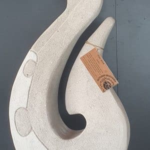 Fish Hook Large - SOLD Traditional in White