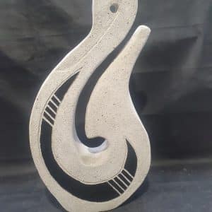 Fish Hook Large -SOLD Fetched in Black