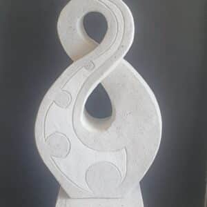 Infinity Twist Large- Traditional in White