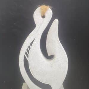 Fish Hook  Small - Fletched in Black SOLD