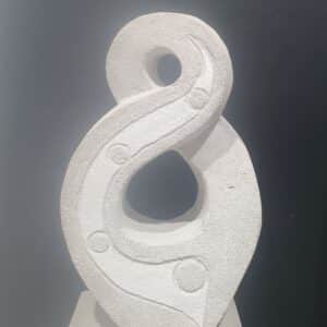 Infinity Twist Small- Traditional in White SOLD