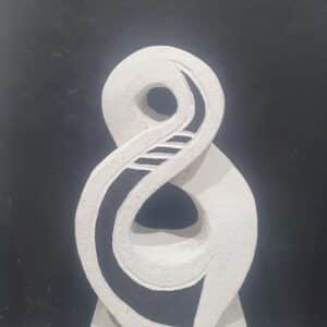 Infinity Twist Small - Fletched in Black